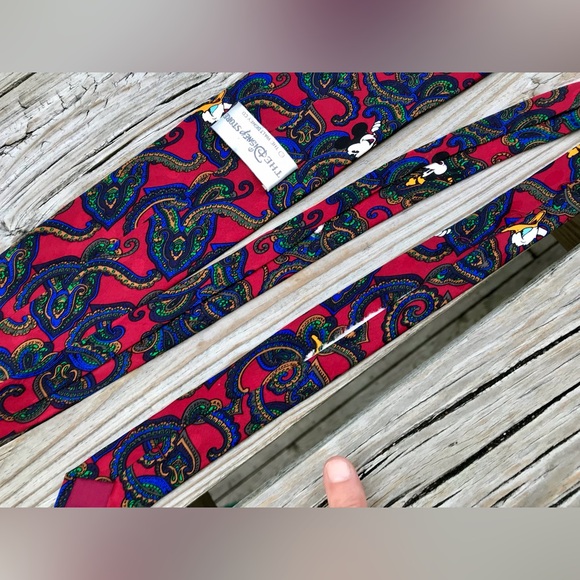 Mens WALT DISNEY WORLD Mickey Mouse Print Tie Goofy Donald Silk Tie Lot One Size - Picture 14 of 15